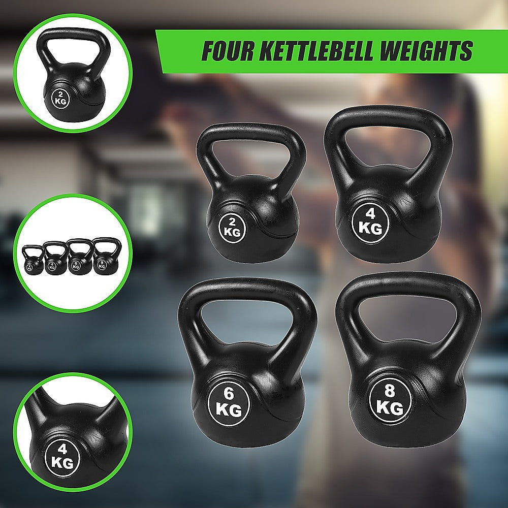 4pcs Exercise Kettle Bell Weight Set 20KG V63-799357