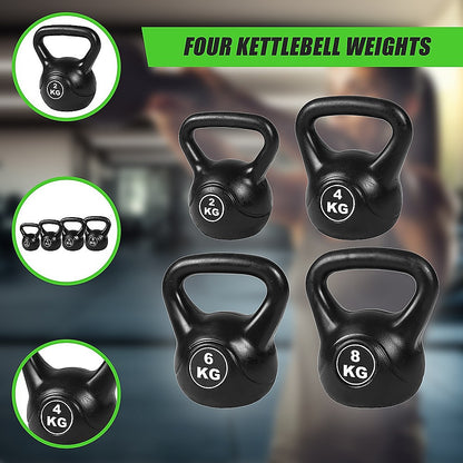 4pcs Exercise Kettle Bell Weight Set 20KG V63-799357