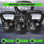 4pcs Exercise Kettle Bell Weight Set 20KG V63-799357