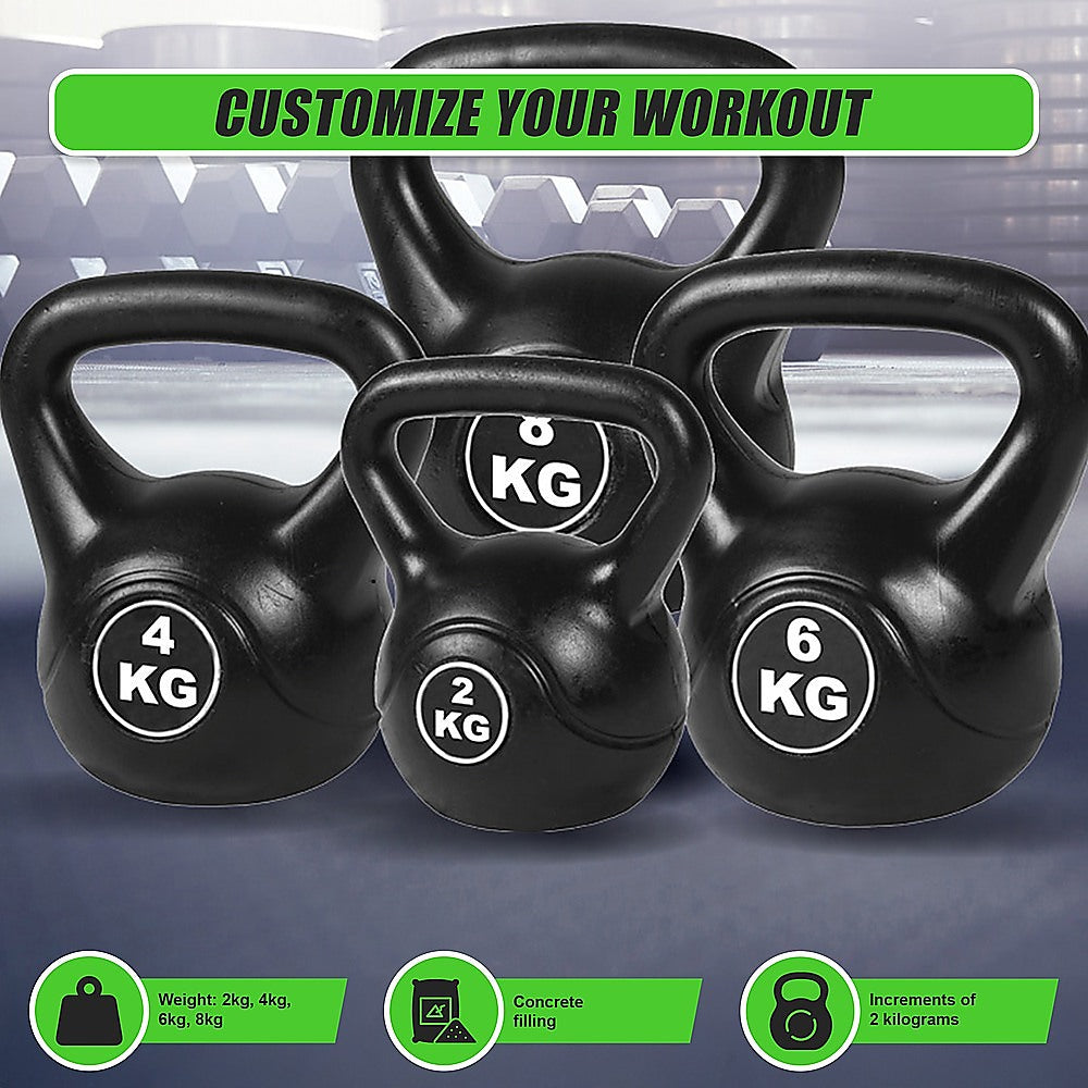 4pcs Exercise Kettle Bell Weight Set 20KG V63-799357