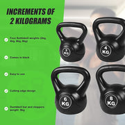4pcs Exercise Kettle Bell Weight Set 20KG V63-799357