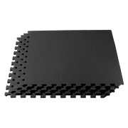 4 Tiles EVA Interlocking Gym Floor Mats - Home Fitness Puzzle Exercise Mat Set V63-799367