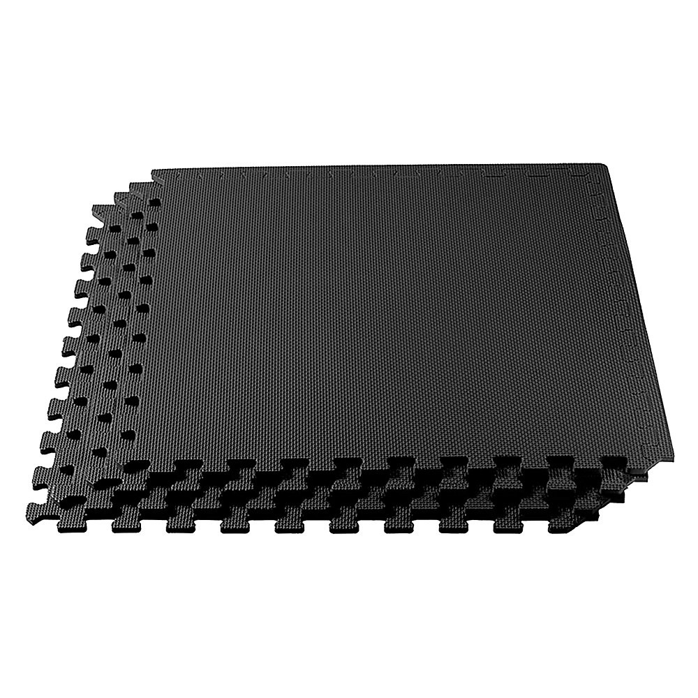 4 Tiles EVA Interlocking Gym Floor Mats - Home Fitness Puzzle Exercise Mat Set V63-799367