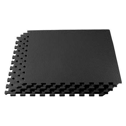 4 Tiles EVA Interlocking Gym Floor Mats - Home Fitness Puzzle Exercise Mat Set V63-799367