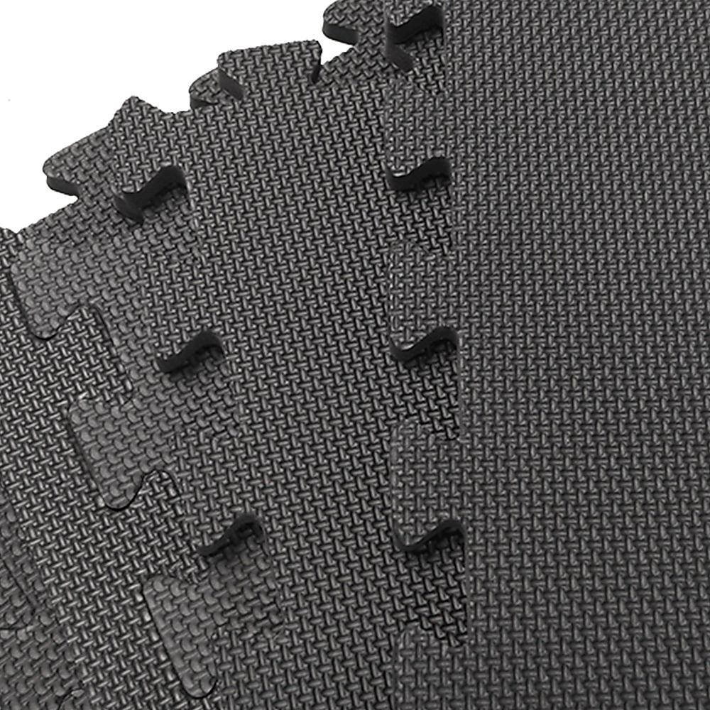 4 Tiles EVA Interlocking Gym Floor Mats - Home Fitness Puzzle Exercise Mat Set V63-799367