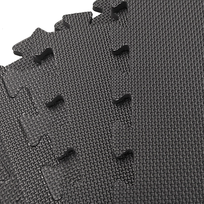 4 Tiles EVA Interlocking Gym Floor Mats - Home Fitness Puzzle Exercise Mat Set V63-799367