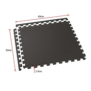 4 Tiles EVA Interlocking Gym Floor Mats - Home Fitness Puzzle Exercise Mat Set V63-799367