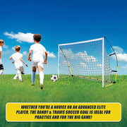 8' x 5' Soccer Football Goal Foot Portable Net Quick Set Up V63-799407
