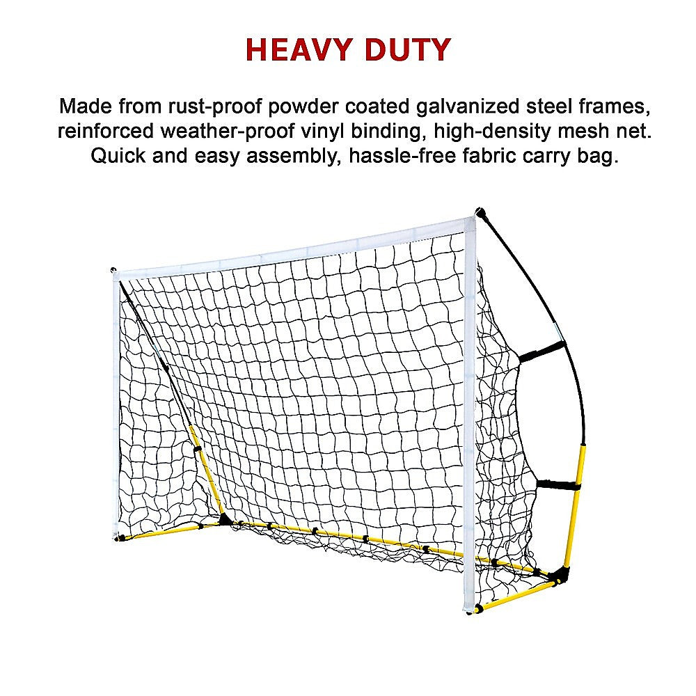 8' x 5' Soccer Football Goal Foot Portable Net Quick Set Up V63-799407