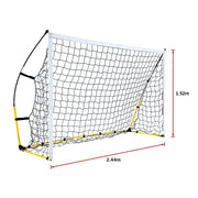 8' x 5' Soccer Football Goal Foot Portable Net Quick Set Up V63-799407