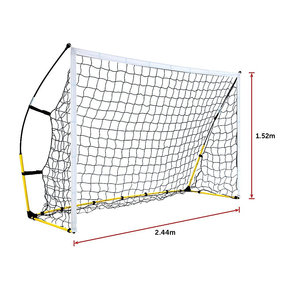 8' x 5' Soccer Football Goal Foot Portable Net Quick Set Up V63-799407
