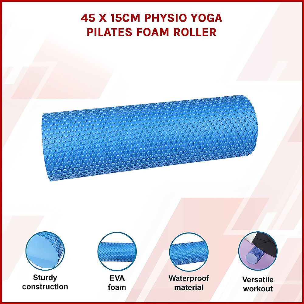 45 x 15cm Physio Yoga Pilates Foam Roller V63-799427