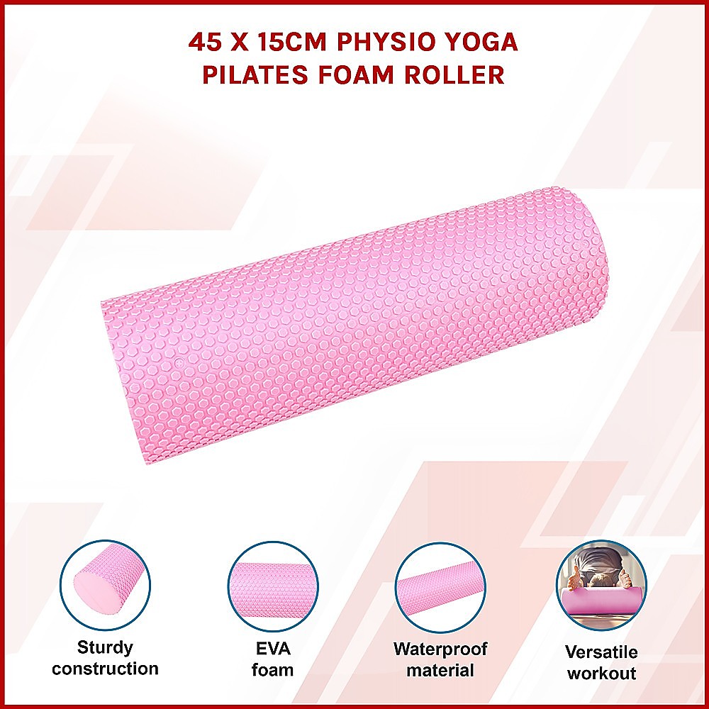 45 x 15cm Physio Yoga Pilates Foam Roller V63-799437