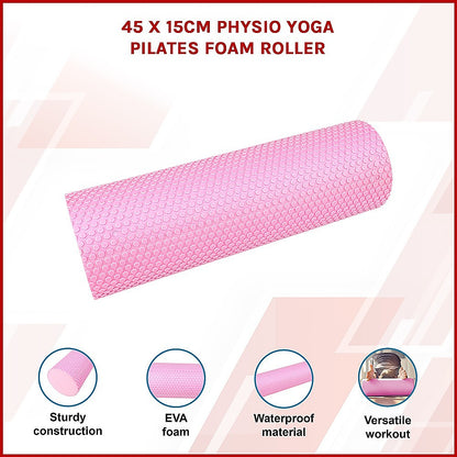45 x 15cm Physio Yoga Pilates Foam Roller V63-799437