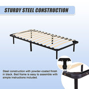 Single Metal Bed Frame - Bedroom Furniture V63-799497