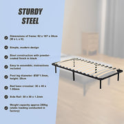 Single Metal Bed Frame - Bedroom Furniture V63-799497