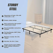 Queen Metal Bed Frame - Bedroom Furniture V63-799517