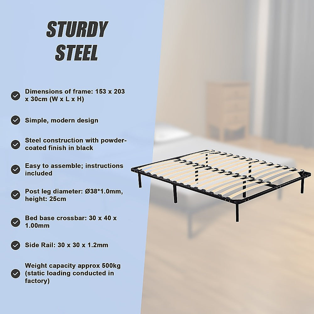 Queen Metal Bed Frame - Bedroom Furniture V63-799517