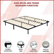 King Metal Bed Frame - Bedroom Furniture V63-799527