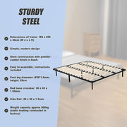 King Metal Bed Frame - Bedroom Furniture V63-799527