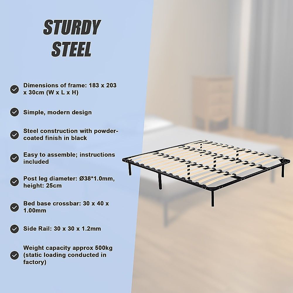 King Metal Bed Frame - Bedroom Furniture V63-799527