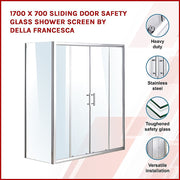 1700 X 700 Sliding Door Safety Glass Shower Screen By Della Francesca V63-799607