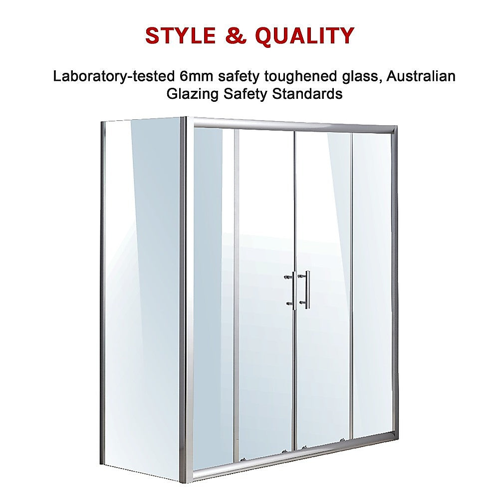 1700 X 700 Sliding Door Safety Glass Shower Screen By Della Francesca V63-799607