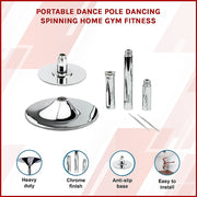 Portable Dance Pole Spinning Fitness Pole for Home Gym Training V63-800087