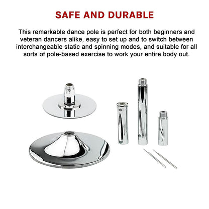 Portable Dance Pole Spinning Fitness Pole for Home Gym Training V63-800087