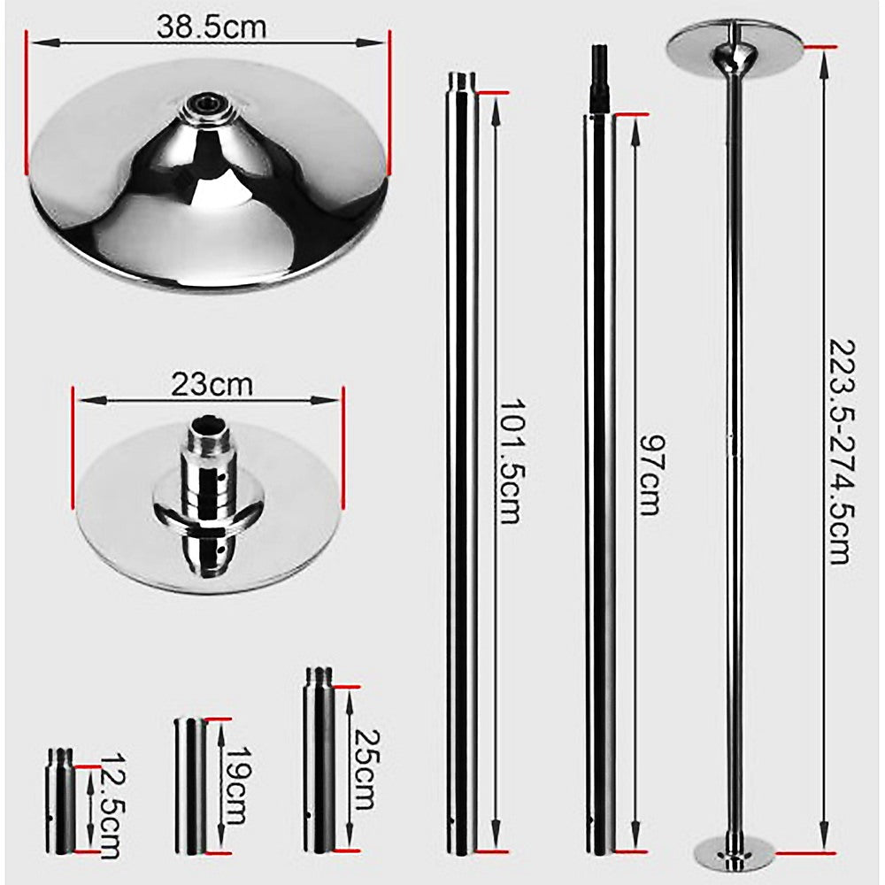 Portable Dance Pole Spinning Fitness Pole for Home Gym Training V63-800087