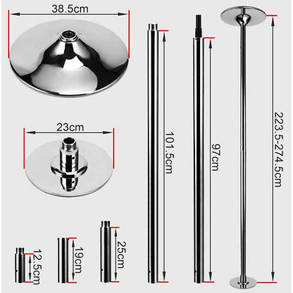 Portable Dance Pole Spinning Fitness Pole for Home Gym Training V63-800087