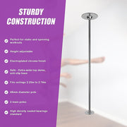 Portable Dance Pole Spinning Fitness Pole for Home Gym Training V63-800087