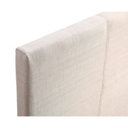 Single Linen Fabric Bed Frame Beige V63-800697