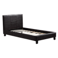 Single PU Leather Bed Frame Brown V63-800717
