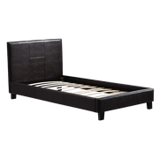 Single PU Leather Bed Frame Brown V63-800717