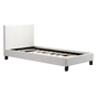 Single PU Leather Bed Frame White V63-800727