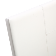 Single PU Leather Bed Frame White V63-800727