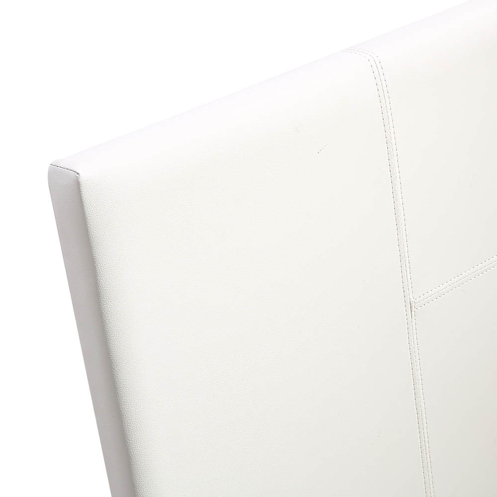 Single PU Leather Bed Frame White V63-800727