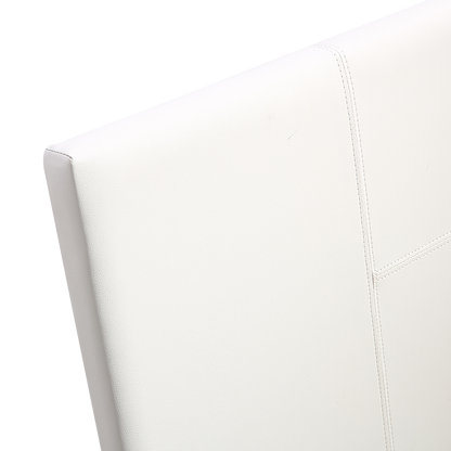 Single PU Leather Bed Frame White V63-800727