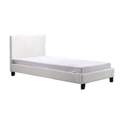 Single PU Leather Bed Frame White V63-800727