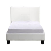 Single PU Leather Bed Frame White V63-800727