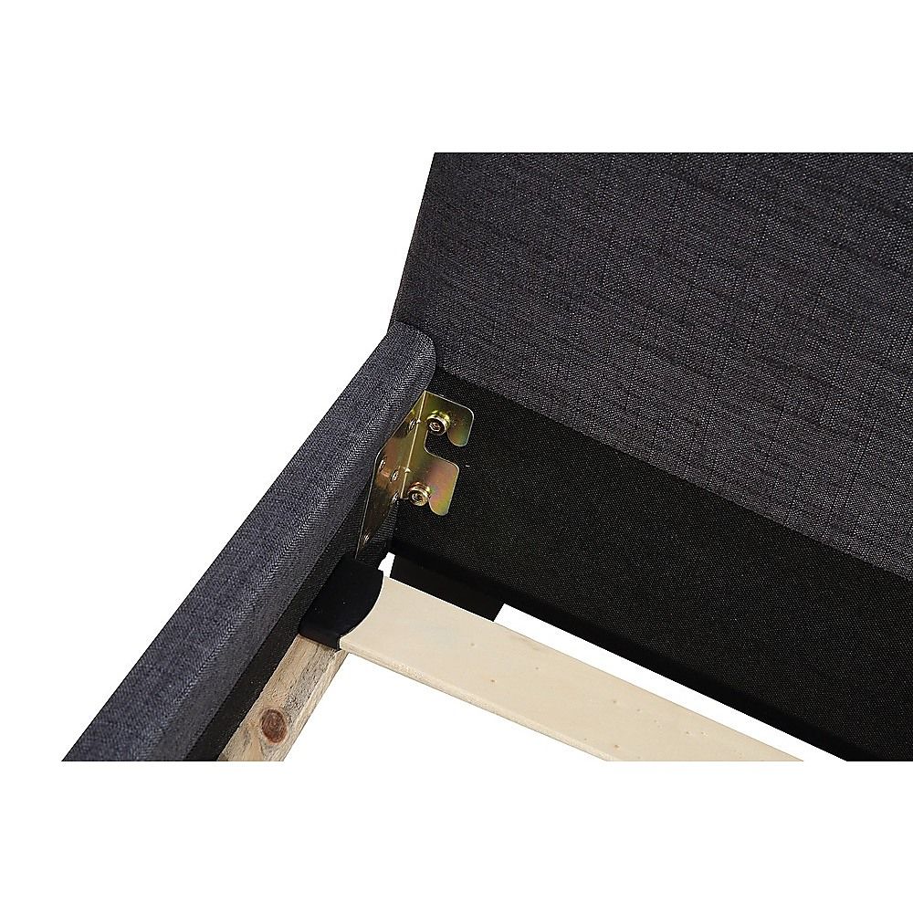 King Linen Fabric Bed Frame Grey V63-800737