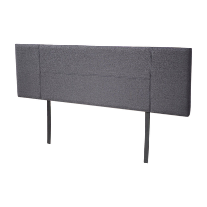 Linen Fabric King Bed Headboard Bedhead - Grey V63-800757