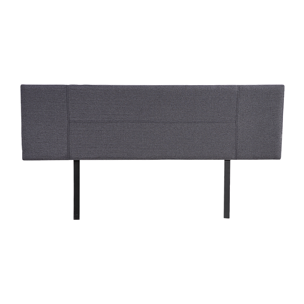 Linen Fabric King Bed Headboard Bedhead - Grey V63-800757