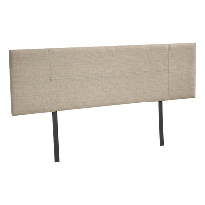 Linen Fabric King Bed Headboard Bedhead - Beige V63-800767