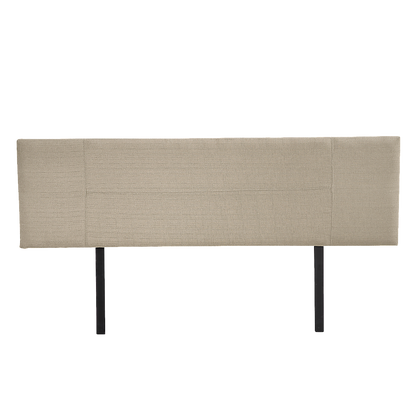 Linen Fabric King Bed Headboard Bedhead - Beige V63-800767