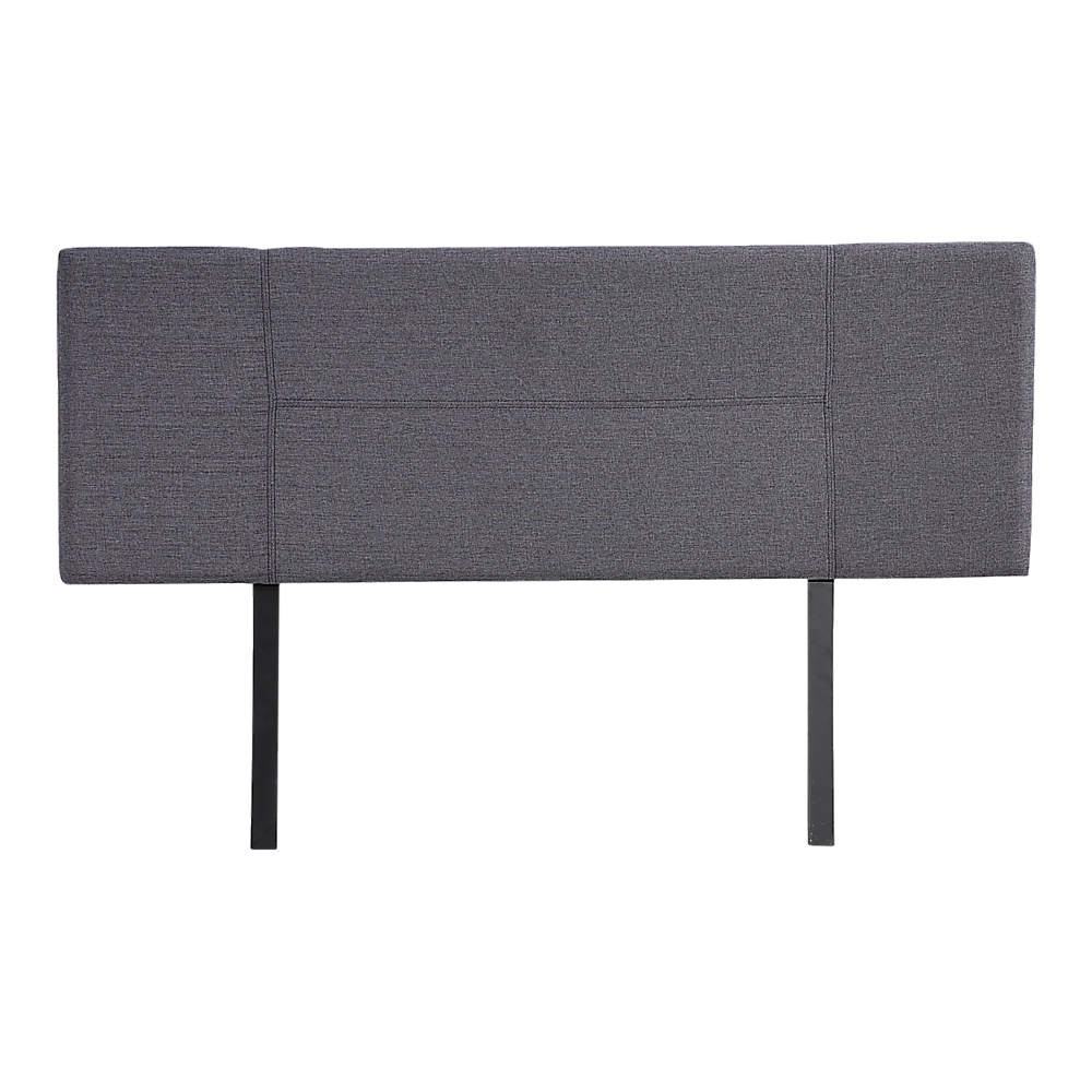 Linen Fabric Queen Bed Headboard Bedhead - Grey V63-800777