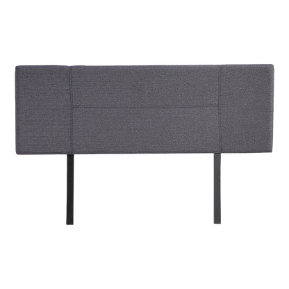 Linen Fabric Queen Bed Headboard Bedhead - Grey V63-800777