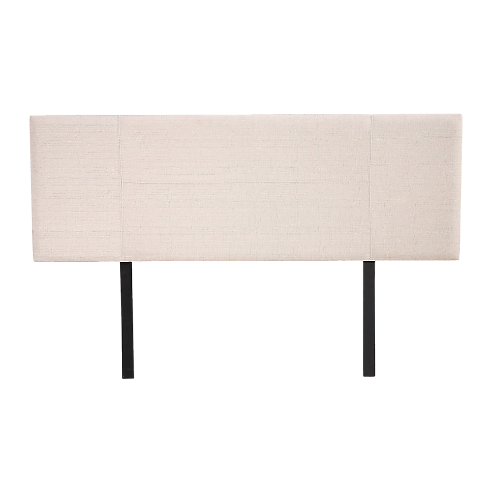 Linen Fabric Queen Bed Headboard Bedhead - Beige V63-800787