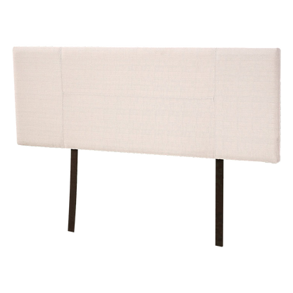 Linen Fabric Queen Bed Headboard Bedhead - Beige V63-800787